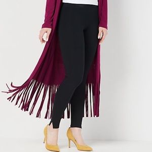 Spanx Ankle Length Ponte Hem Slit Leggings